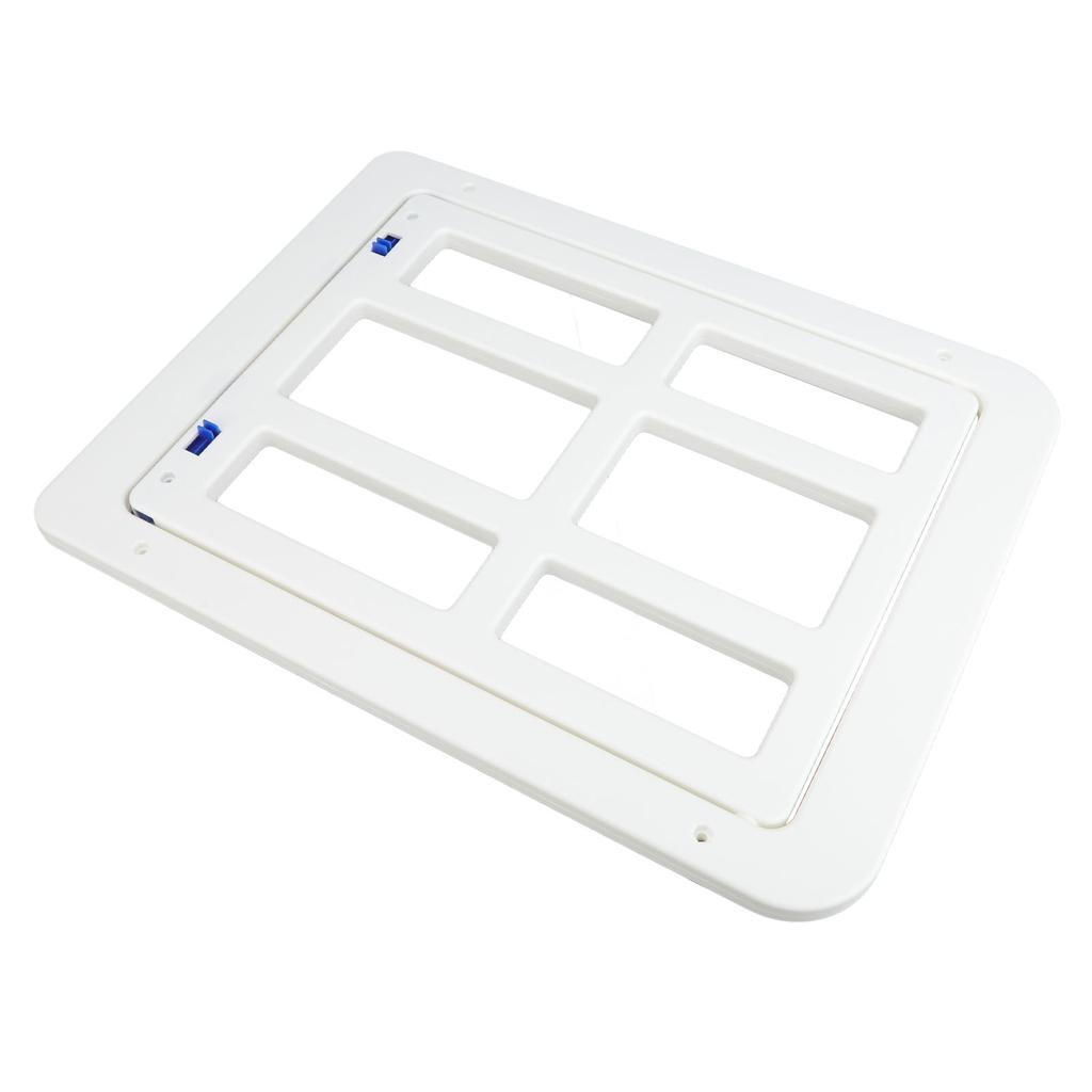 Dog Door Thicken ABS Mosquito Repelling Double Magnet Suction Lockable Pet Screen Door with Screws