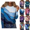 Fashion Women's Round Neck Long Sleeve Casual Printed Top T-Shirts Women’s