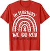 Rainbow Go Red Heart Disease Awareness Support Unisex T-Shirt