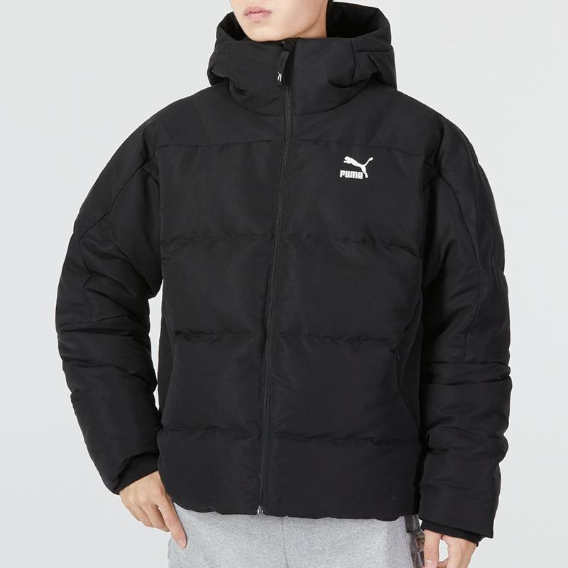 Puma Classics Padded Down Jacket 'Black' Men's 537685-01