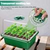 Seeds Starter Tray 6 Cells/12 Cells Seeds Germination Tray with Adjustable Humidity Vent Plant Nursery Box for Indoor Garden Bonsai Seedlings Starting