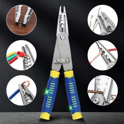 MultiFunction Electrician Pliers Tool Professional Wire Cutter Stripper with NonSlip Handle for DIY Home Repair