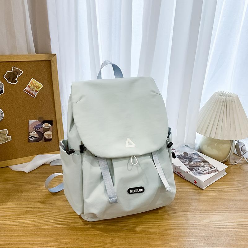 Fashionable Color Blocking Lightweight and Casual Travel Large-capacity Backpack  High School and College Student Schoolbag  Women's Backpack