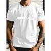 European Size Men's High-quality Summer Short-sleeved T-shirt with a Bold and Stylish Gas Pattern