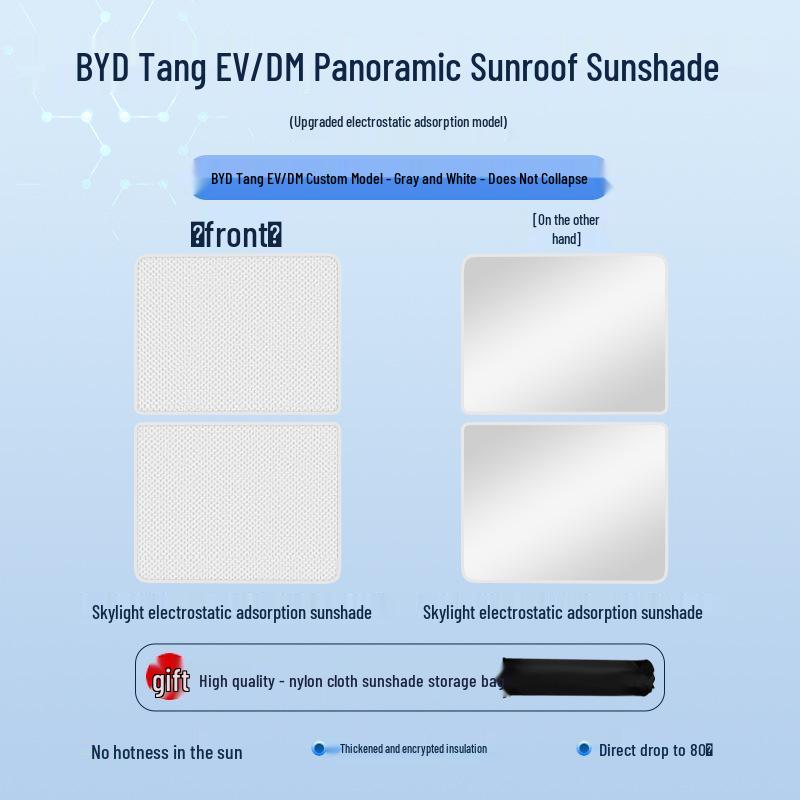 BYD Seal Song Han Tang Suede Sunroof Canopy: Heat Insulation & Sun Protection Shade