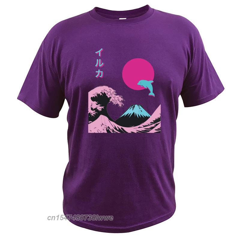 Retro Aesthetic Iruka Tee With Japanese Writing TShirt Digital Print Cotton Soft Sweat Eu Size