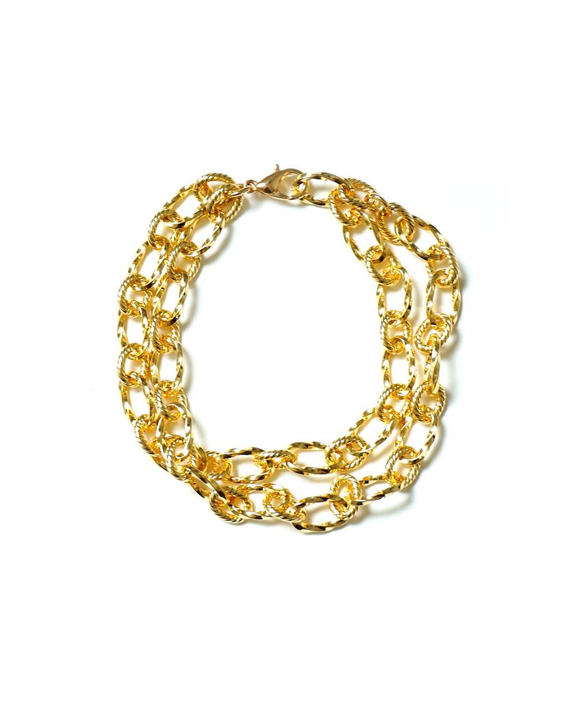 Hawha Twist Gold Chain Bracelet