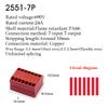 Push-In Wire Connectors Electrical Cable Terminal Block Multiple In/out DIN Rail Mount With Fixing Hole Spliceable DIY Connectio