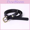 Genuine Leather Waist Belt For Women And Men With Square Buckle Casual Style For Outdoor Wear