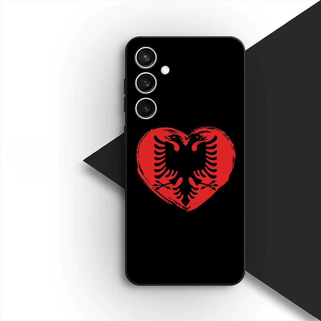 Hülle für Samsung Galaxy A35 A36 A55 A26 A05 A06 A14 A50 A51 A53 A54 A12 A13 A23 Handyhülle Weiche Hülle Albanien Albanische Flagge