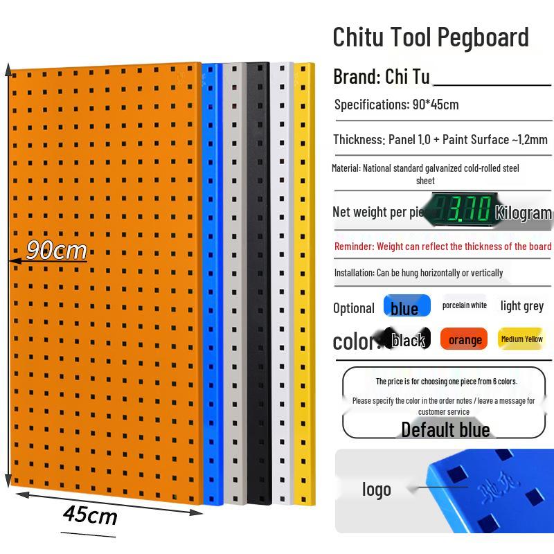 Chitu Perforated Pegboard Hardware Storage Rack with Hooks