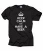 Restez Calme Et Buvez Une Bière T-T-shirt Drôle Alcool Tee Shirt de Pub Tee Shirt de Barman