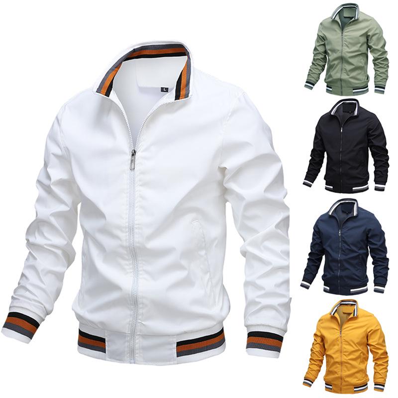 2024 High Quality Casual Jacket Men's Spring and Autumn Sports Solid Color Jacket Men's