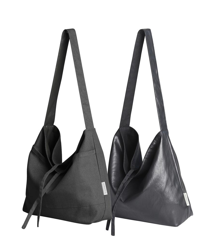 Socharming Plain Easy Leather Reversible Shoulder Bag - 4 Colors