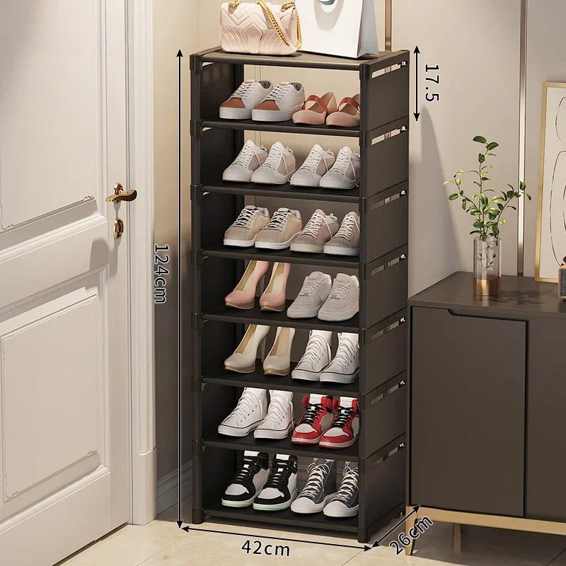 Mehrschichtiger Schuhorganizer Staubdichte Schuhschränke Haushalt Wand Ecke Schuhregal Platzsparend Schuhorganizer und Aufbewahrung
