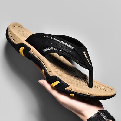Men Casual Summer Flip Flops High Quality Antiskid Men Breathable Sandals Outdoor Soft Lightweight Slippers Size 38-45