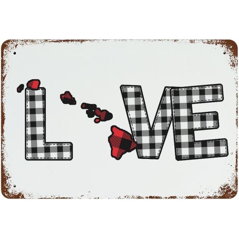 Valentine's Day Retro Metal Decorative Painting for Couples Bedroom Living Room Cafe Bar Restaurant