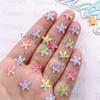 100 buc Rășină Mini Colorat Kawaii Stea de Mare Artă Unghii Spate Plat Stea Stras Accesorii Scrapbook DIY Nuntă Crăciun Meșteșuguri