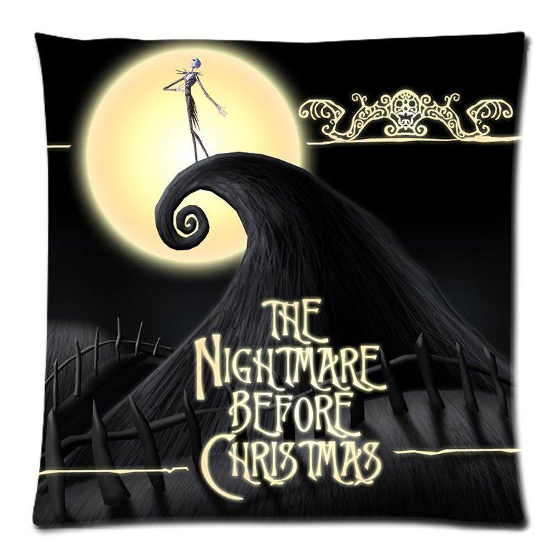 Super Soft Peach Skin 17.7'' Xmas Gift The Nightmare Before Christmas Pillowcase
