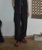 Aobteu Cotton Cargo Pants - Black