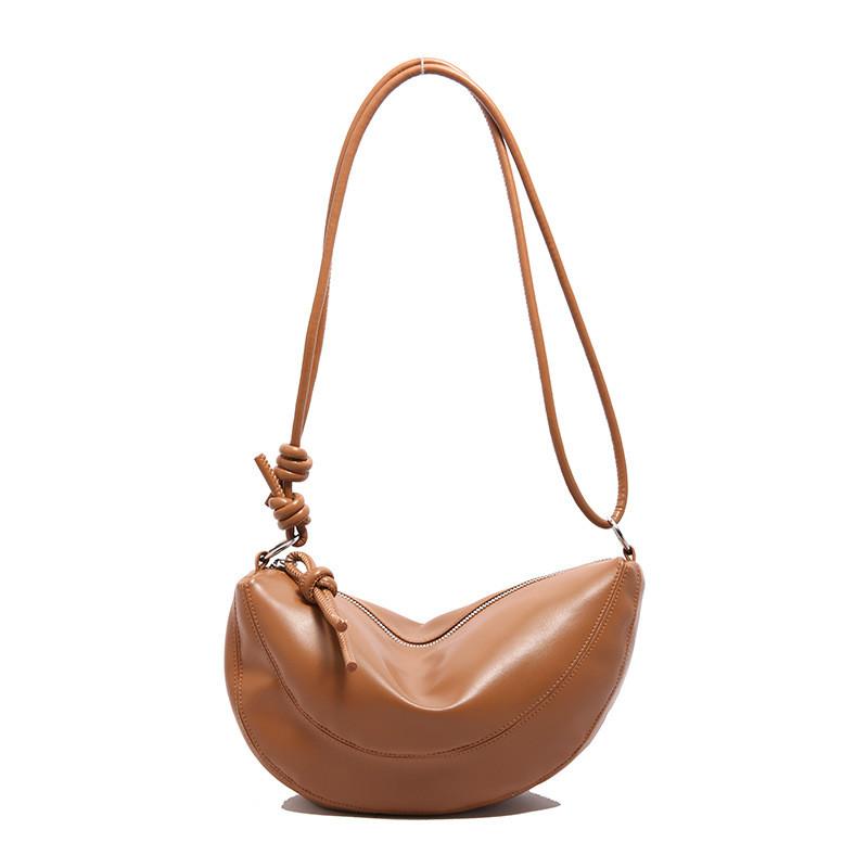 Fashion Solid Color Bag For Women With Dumpling Shaped And Card Pocket For Daily Use