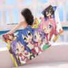 Water Absorbing Bath Towel Lucky Star Microfiber Printed Beach Towel Mountain Climbing Yoga Beach Swimming Running Absorbent