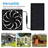 Practical Solars Exhaust Fan 0.8W 4V Easy Installion Designs for Campers Greenhouses and Pet Houses Daily Casual Use
