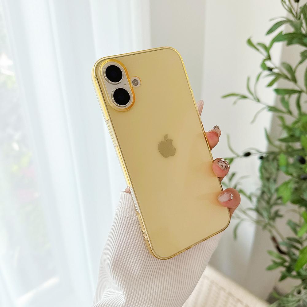 Bunte Bonbonfarbe Transparente Weiche Hülle Für iPhone Air 17 16 15 14 13 12 11 Pro Max Plus Mini Silikon Ultra Dünne Klare Schale