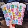 10pcs/set Girls Cute Cartoon Rainbow Flower Hair Clips Kids Sweet Hair Decorate Bangs Hairpin Barrettes Hair Accessories