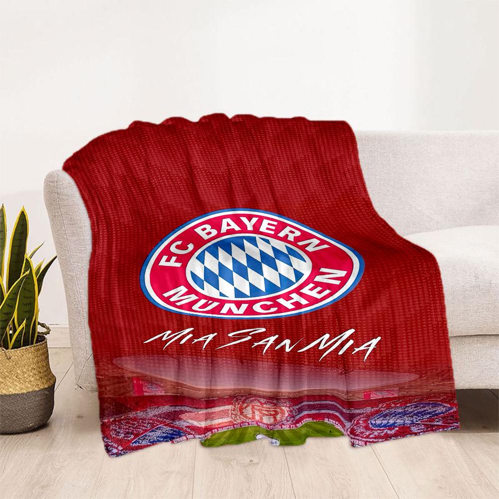 Bayern Munich Blanket Ultra-Soft Suitable for Office Seaside Chair for All Occasions Digital Print Ideal Gift for Friends Family Couples Picnic