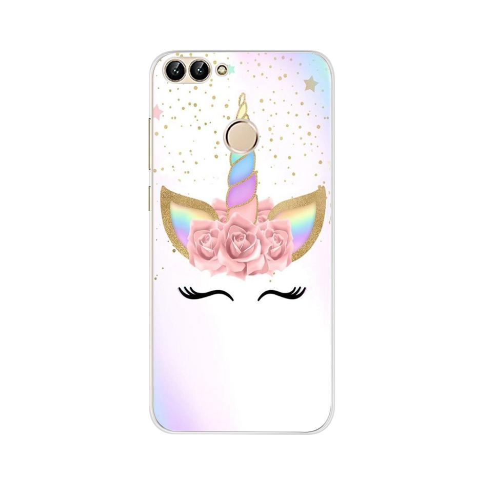 For Huawei P Smart 5.65inch Case Cute TPU Soft Silicone Back Cover Phone Case For Huawei P Smart 2018 FIG-LX1 PSmart Case
