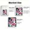 Anime Girls Group Characters Flannel Throw Blanket, Soft Blanket for Sofa Bed, Anime Print Home Decoration