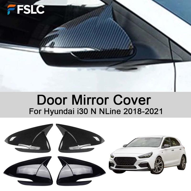 Car Rearview Accessories Door Mirror Cover For Hyundai I30 N NLine 2018- Car Decoration Styling Upgrade Modify A Car