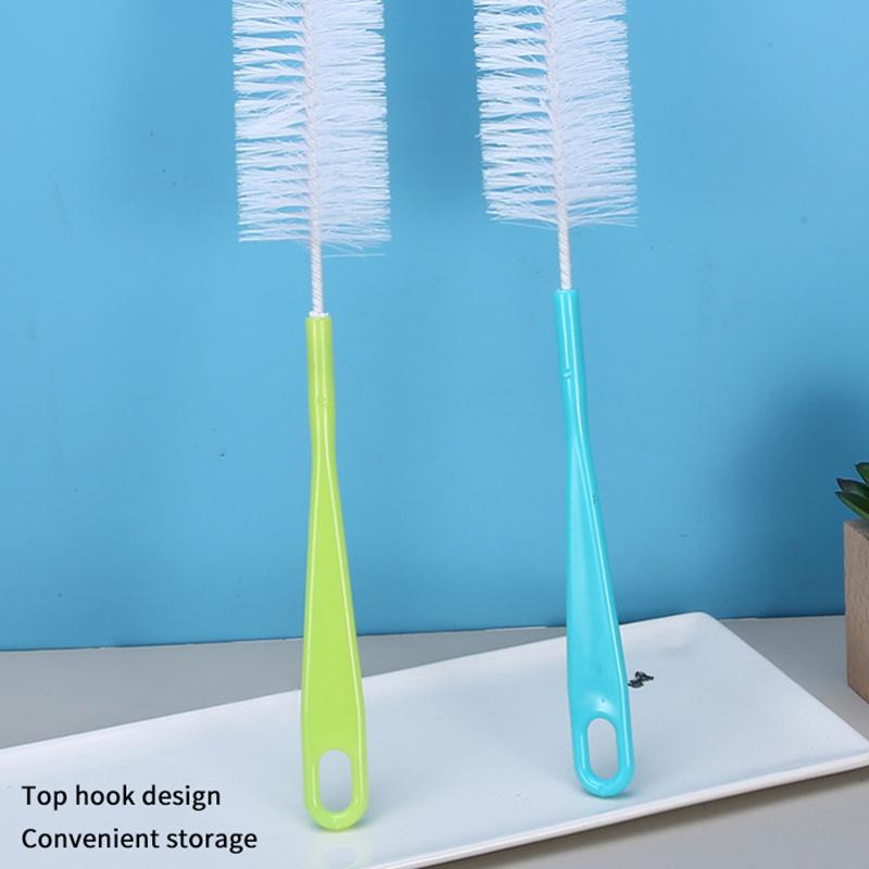 Brosse de nettoyage pour bouteilles de vin, bière, sport, thermos, verres et bouteilles de sport à col long et étroit.