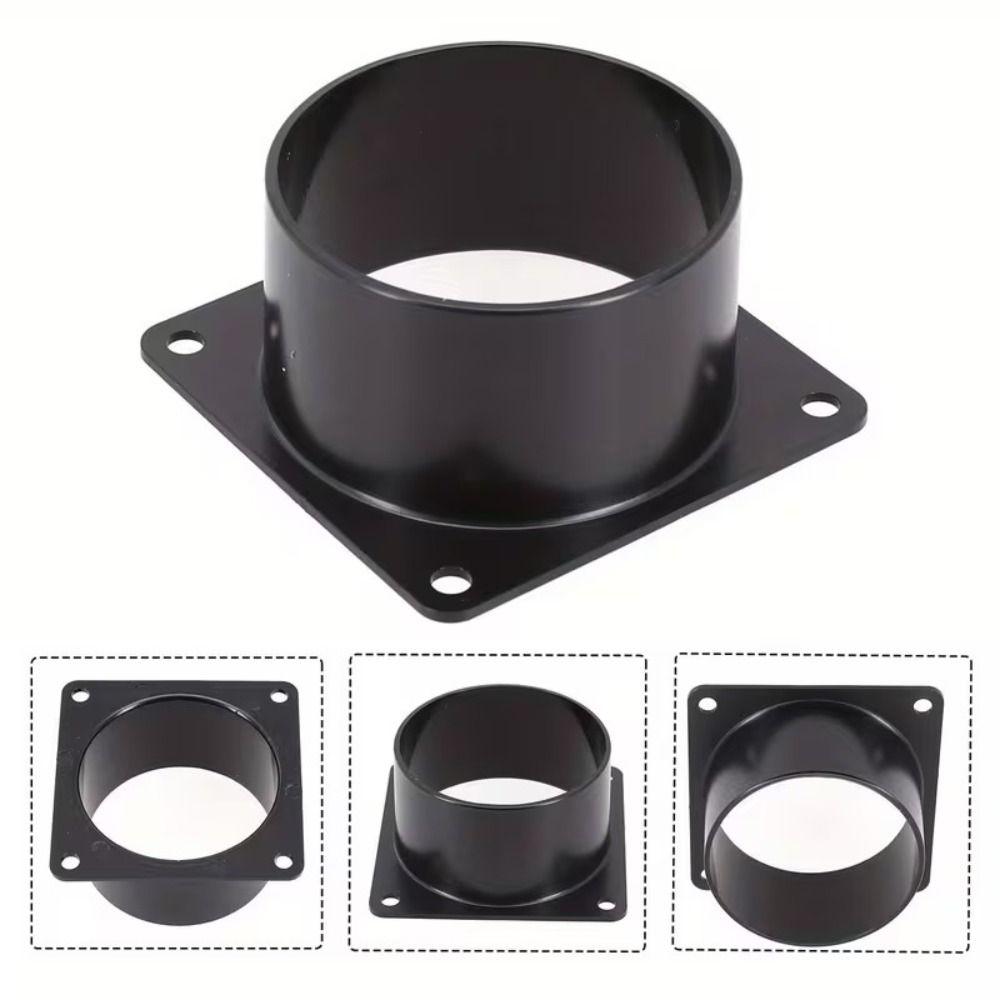 75/100/120/150mm Square Bottom Flange ABS Air Inlet And Outlet Flange  Ducting Wall Plate