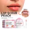 Lipstick Nourishing Lip Scrub 30g Exfoliating Lip Mask for Night Repair Strawberry Orange Honey Peach Flavors Natural Lip Care for Dry Peeling Lips