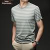 Jinjuan Men's 2026 Summer Classic Striped Round Neck T-shirt