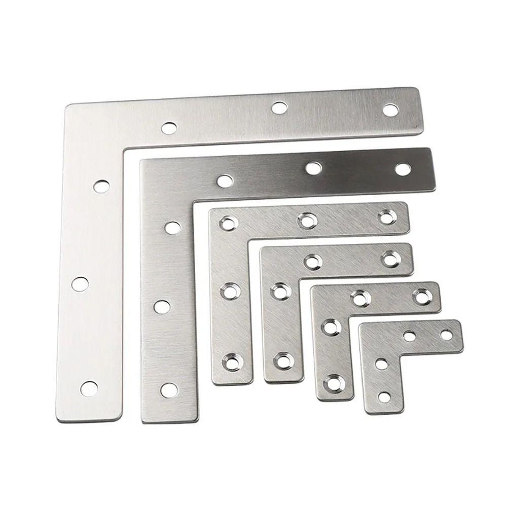 10 Stück 40/50/60/80mm Verbindungsplatte Flache Befestigungswinkel Eckwinkel Winkelhalter Hardware-Zubehör