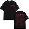 T-shirt Bruno Mars The Romantic Tour pour Hommes Femmes Hiphop Streetwear Hauts Oversize 100% Coton T-shirt BM4