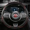 PU Leather Car Steering Wheel Cover 38cm 15" For Fiat Tipo Fullback Strada Toro Doblo Freemont Bravo Stilo Auto