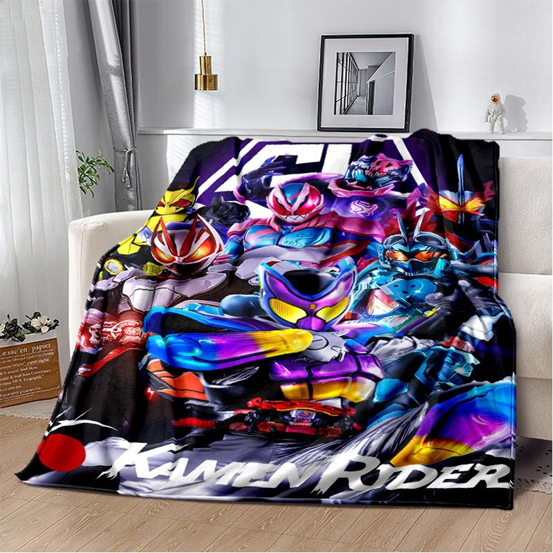Sugar Man K-Kamen Rider GAVV Blanket Elastic Soft Candy Knight Full Storage Soft Warm Bedding Children's Gift Throw Blanket
