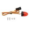RC Police Light Round Simulation Ultra Bright RC Car LED Police Light 13x17mm for 1:10 RC Police
