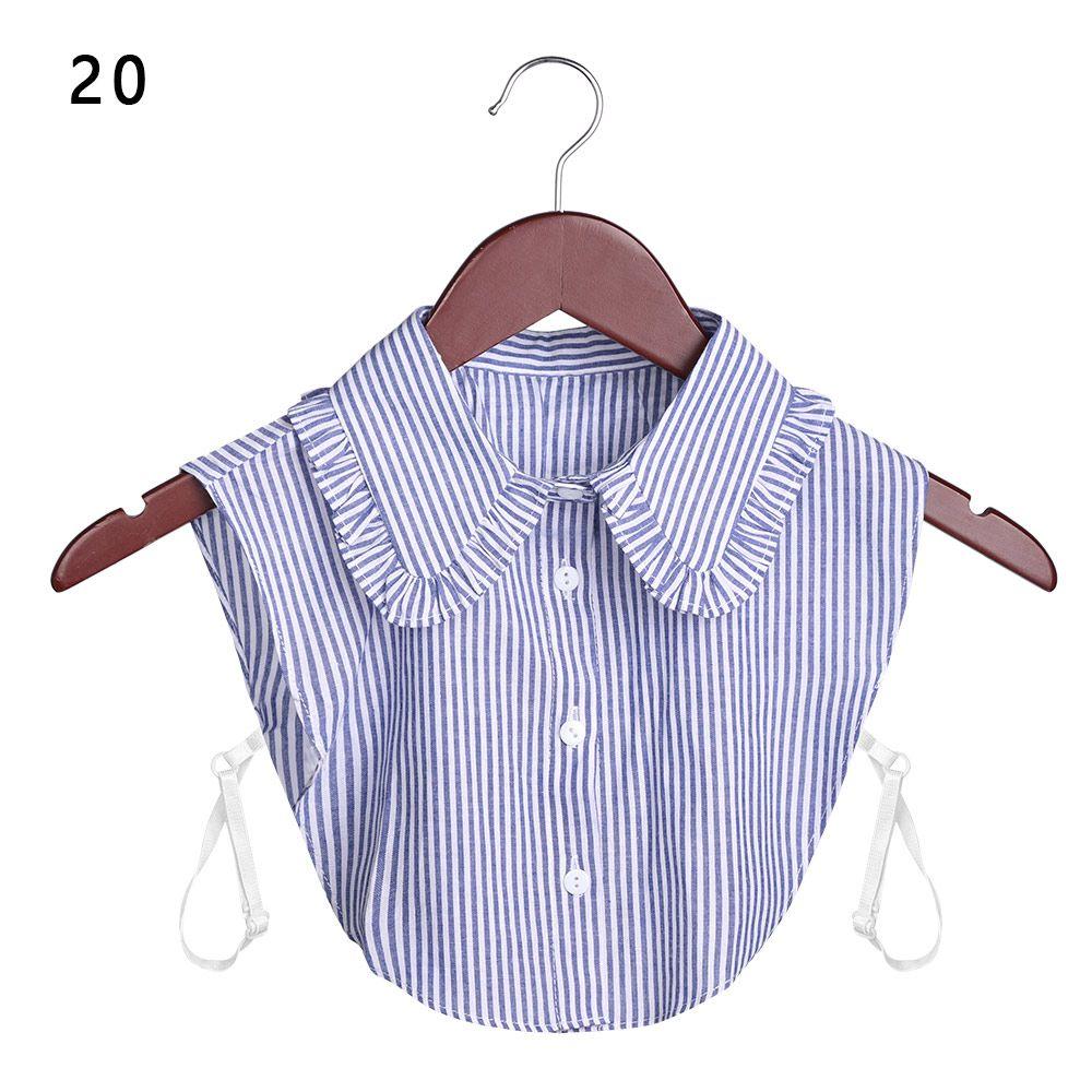 1Pc Colorful Lapel Fake Collar Vintage Detachable Shirt Collar For Women Blouse Sweater False Collar Lapel Top Neckwear Ties
