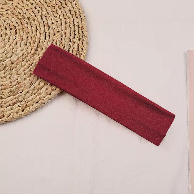 Stretchy Sports Yoga Hair Bands Solid Color Tennis Elastic Headbands Fitness Yoga Headwear for Women Hair Accessories