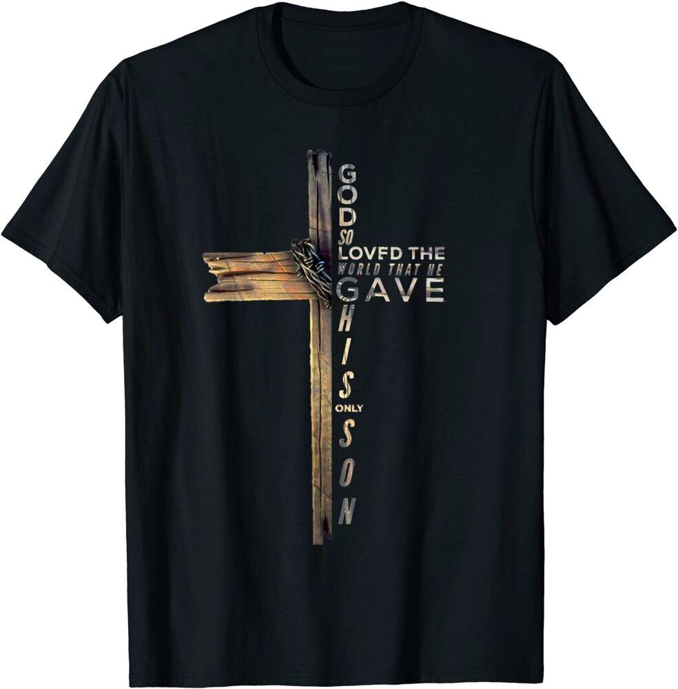T-shirt unisex con Bibbia cristiana della croce cristiana di Giovanni 16