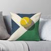 Balls Tennis Hard Court Floor Square Pillowcase Polyester Linen Velvet Creative Zip Decorative Room Cushion Case