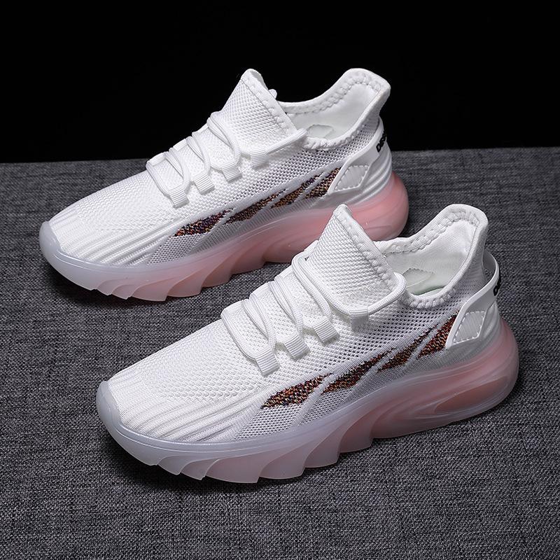 2025 Autumn New Casual Women's Shoes Fashionable Versatile Soft Sole TPR Jelly Sole Korean Version Fly-woven Sports Shoes Women