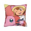 Digimons Adventure Anime Pillowcase Polyester Cushion Cover Decorations  Throw Pillow Case Cover Home Square cm