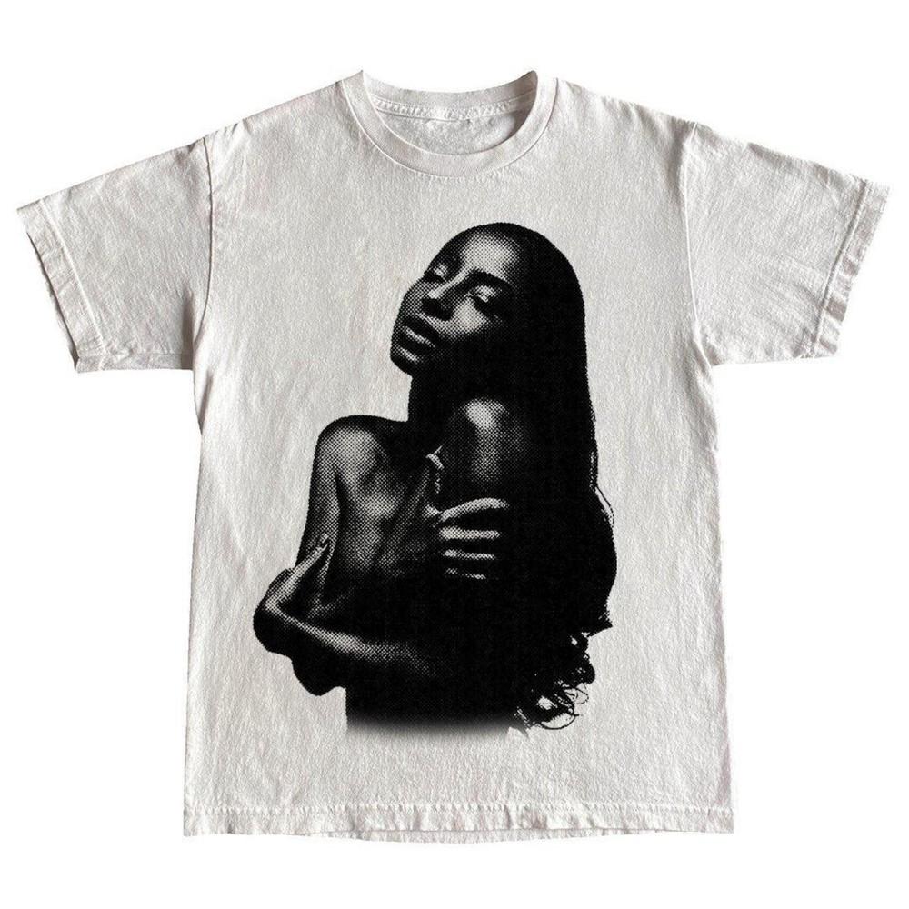 Vzácný! Sade Adu Bavlna Bílá Košile Unisex Koncert S až 5XL SG609 Unisex Tričko