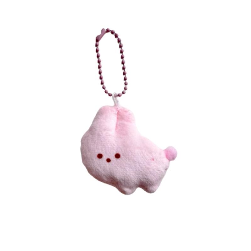 Cute Bean-eyed Plush Animal Zoo Keychains Elephant Koala Panda Lion And More!